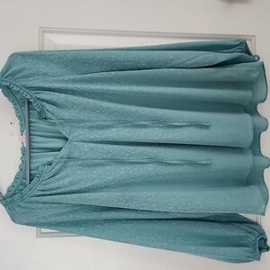 Ladies Blouse Size L Lauren Conrad Teal